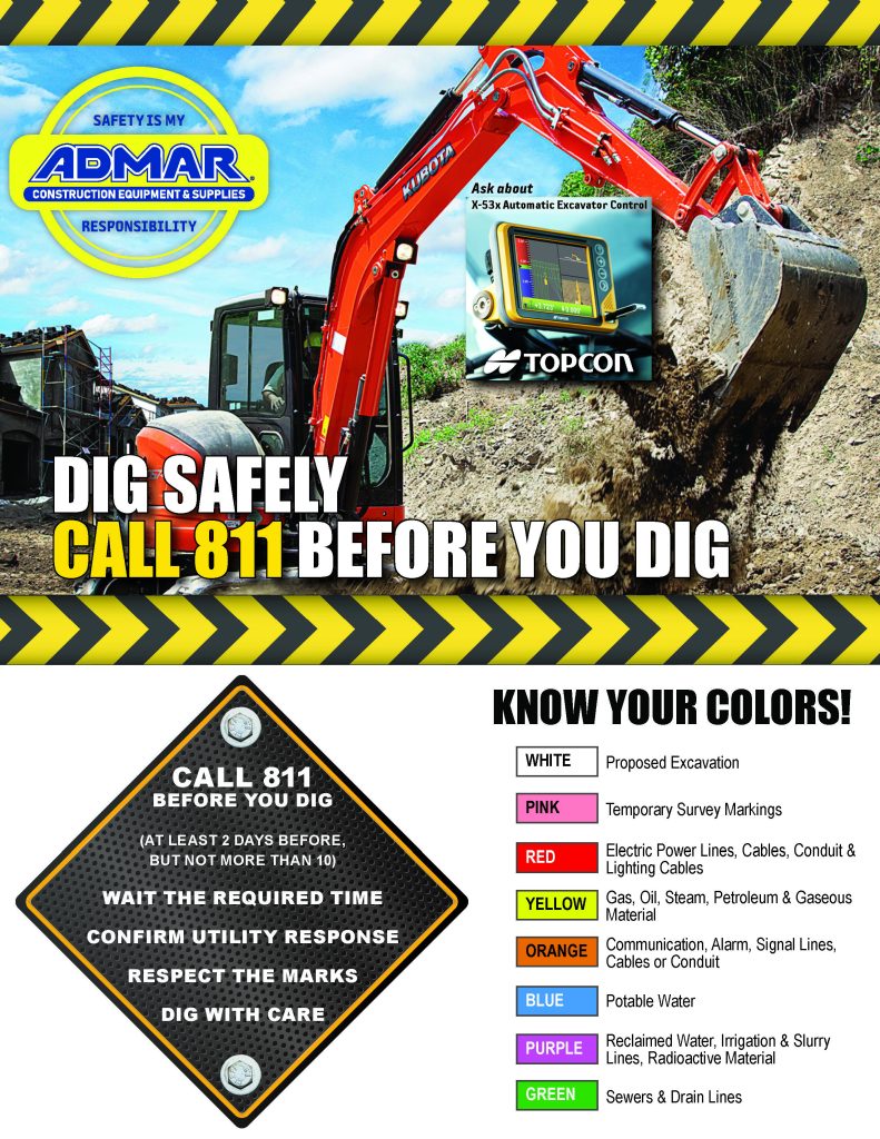 Excavation Safety Tips: 811 Call Before You Dig | ADMAR