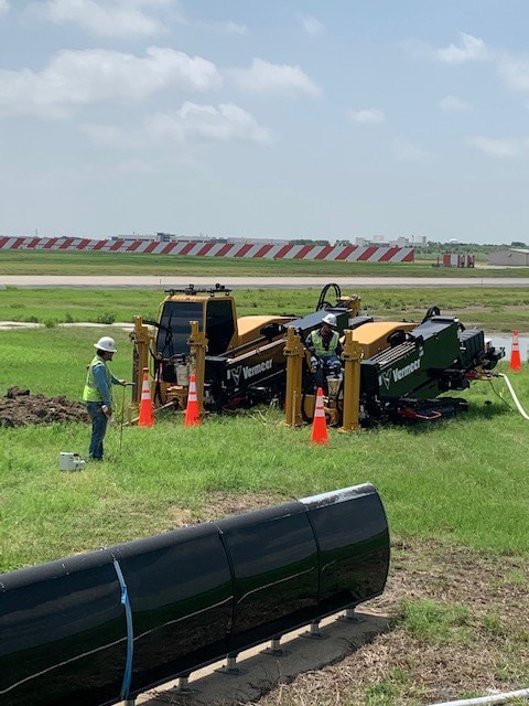 Vermeer horizontal directional drills on site with Dakota Utility Contractors