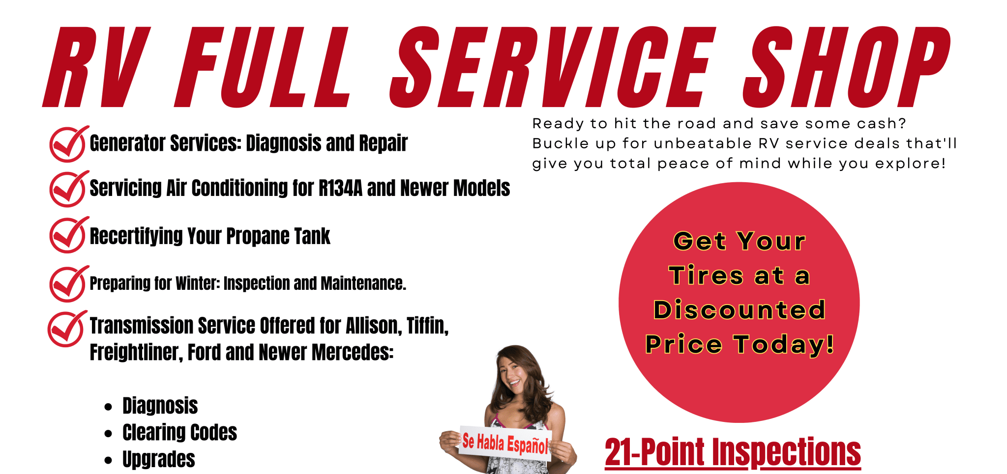 Service RVs in Arizona RV Parts & Service available in Tucson, AZ