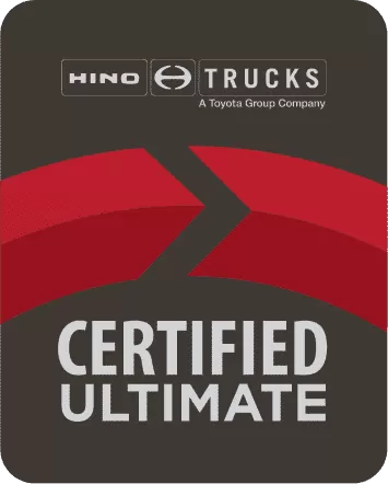Certified Hino truck dealership logo on the east coast