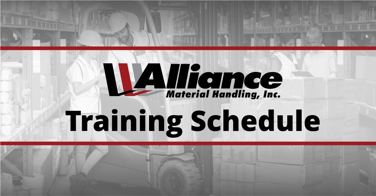 Alliance Material Handling Training Schedule