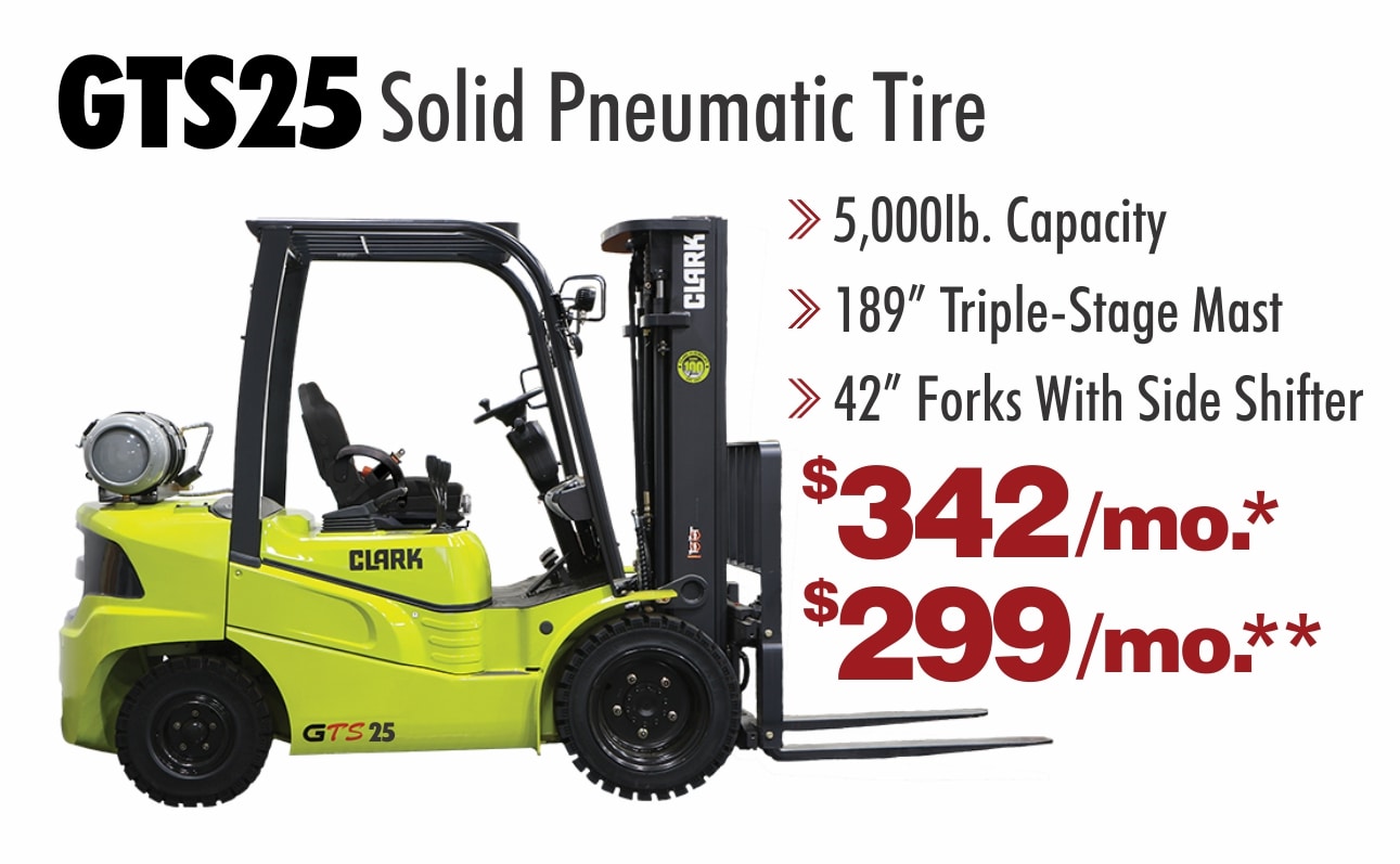 New Forklift Specials West Virginia and Delaware from Alliance Material