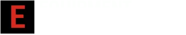 Bold red letter "E" on black background, symbolizing urgency for truck mounted forklifts for sale.